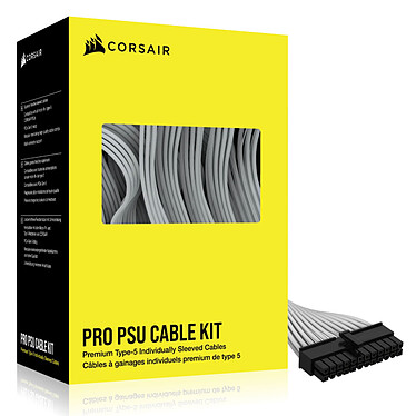 Corsair Premium Pro Kit de Câble d'alimentation type 5 Gen 5 - Blanc