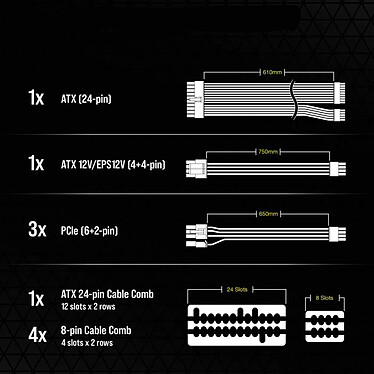 Corsair Premium Kit de Câble de démarrage type 5 Gen 5 - Noir · Occasion pas cher