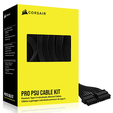 Kit de cables de alimentación Corsair Premium Pro Tipo 5 Gen 5 - Negro