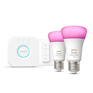 Philips Hue White and Color Ambiance Starter Kit E27 A60 8 W Bluetooth x 2