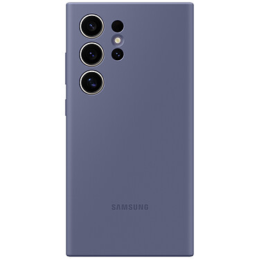 Samsung Coque Silicone Violet Galaxy S24 Ultra