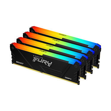 Kingston FURY Beast RGB 32 Go (4 x 8 Go) DDR4 3200 MHz CL16 (KF432C16BB2AK4/32)