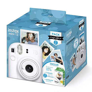 Fujifilm Instax mini 12 Blanc Pack iconique pas cher
