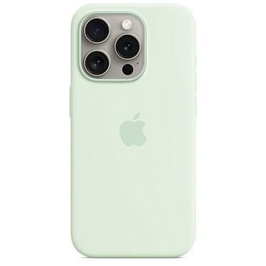 Apple Silicone Case with MagSafe Menthe Douce Apple iPhone 15 Pro