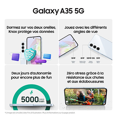 Acheter Samsung Galaxy A35 5G Bleu Nuit (6 Go / 128 Go)