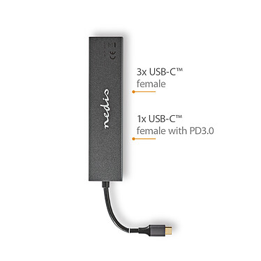 Nedis Hub USB-C 3.1 vers 4x USB-C pas cher