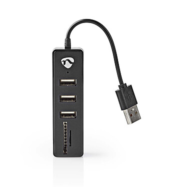 Nedis Hub USB-A a 3x puertos USB-A + 1x lector SD/MicroSD