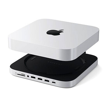 SATECHI Mac Mini / Mac Studio Stand & Hub Silver