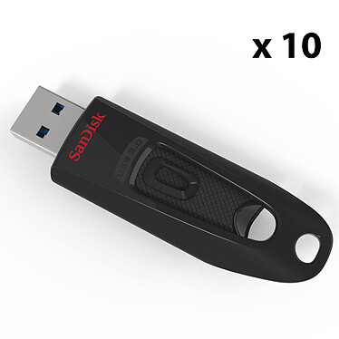 SanDisk Clé Ultra USB 3.0 16 Go (x 10)
