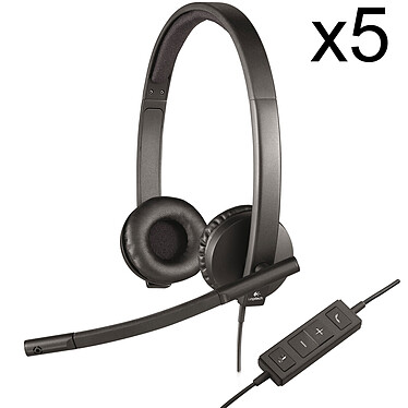 Logitech USB Headset Stereo H570e (x5)