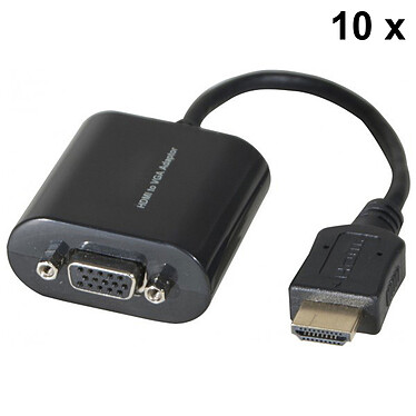 Pack of 10x HDMI / VGA adapters