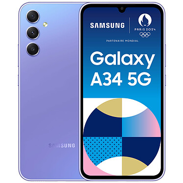 Samsung Galaxy A34 5G Lavande (6 Go / 128 Go) · Reconditionné