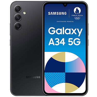 Samsung Galaxy A34 5G Graphite (6 Go / 128 Go) · Reconditionné