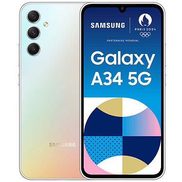 Samsung Galaxy A34 5G Argenté (6 Go / 128 Go)