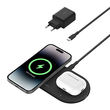 Review Belkin Magsafe Qi2 15W charger + Airpods charger (Black)