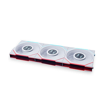Lian Li Uni Fan TL120 LCD Reverse Blade (blanc) - Pack de 3