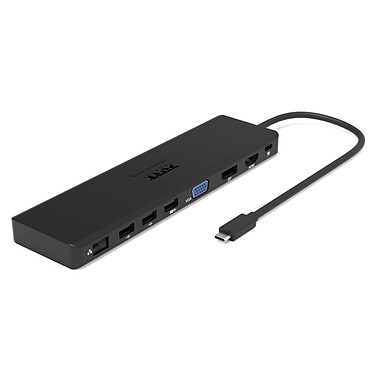 Review Mobile docking station 2 x 2K USB-C 11 peripherals with Power Delivery 100W.