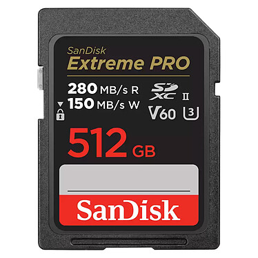 SanDisk Extreme PRO UHS-II V60 512GB.