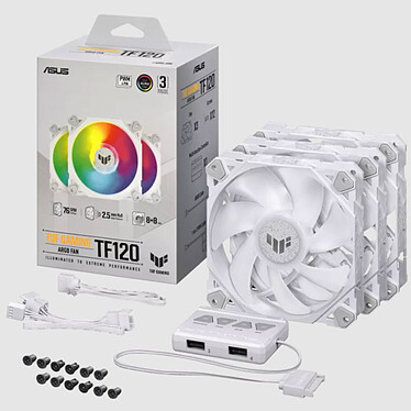 ASUS TUF Gaming TF120 ARGB x3 (bianco) economico