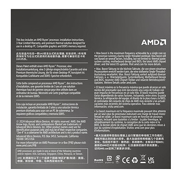 AMD Ryzen 7 8700F Wraith Stealth (4.1 GHz / 5.0 GHz) pas cher