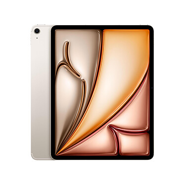 Apple iPad Air M2 13in (2024) Wi-Fi + Cellular 128GB Lumière Stellaire.