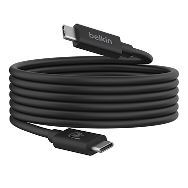 Belkin Câble USB4 20 Gbps USB-C vers USB-C - Mâle/Mâle (noir) - 2 m pas cher