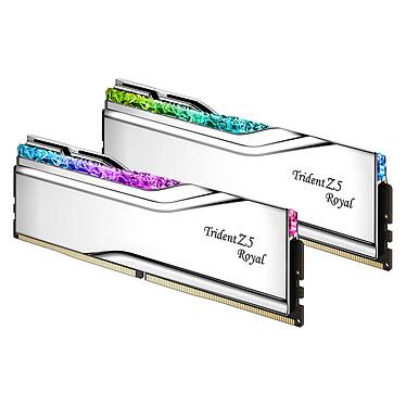 Avis G.Skill Trident Z5 Royal 48 Go (2 x 24 Go) DDR5 8400 MHz CL40 - Argent