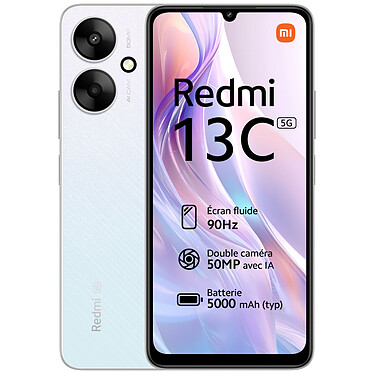 Xiaomi Redmi 13C 5G Argent (4 Go / 128 Go)