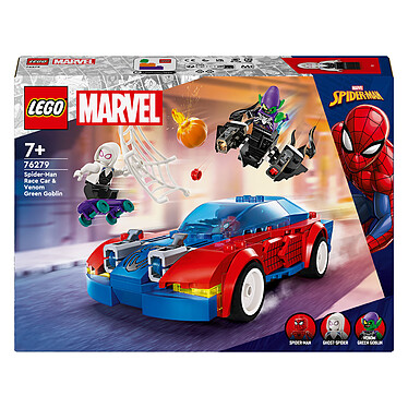 LEGO Marvel 76279 La voiture de course de Spider-Man contre le Bouffon Vert venomisé