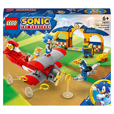 LEGO Sonic the Hedgehog 76991 Avión Tornado y Taller de Tails