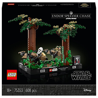 Diorama LEGO Star Wars 75353 Persecución del velocista de Endor .