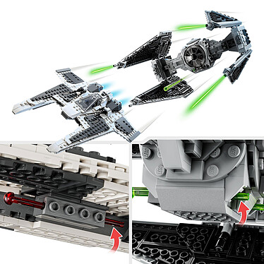 Buy LEGO Star Wars 75348 The Mandalorian Fang Fighter vs. the TIE Interceptor [LDLCCONTEXT:Give boys and girls ages 9 and up the chance to recreate the battles of the popular Star Wars: The Mandalorian Season 3 series with the LEGO Star Wars The Mandalorian Fang Fighter vs. the TIE Interceptor buildable