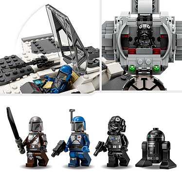 LEGO Star Wars 75348 Le chasseur Fang Mandalorien contre le TIE Interceptor pas cher