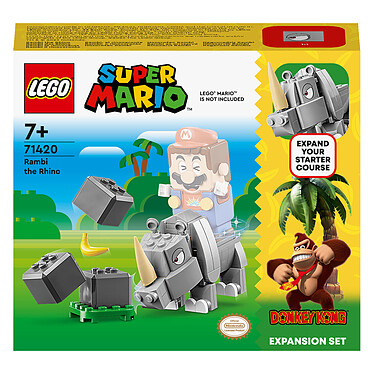 LEGO Super Mario 71420 Set de Expansión Rambi el Rinoceronte.