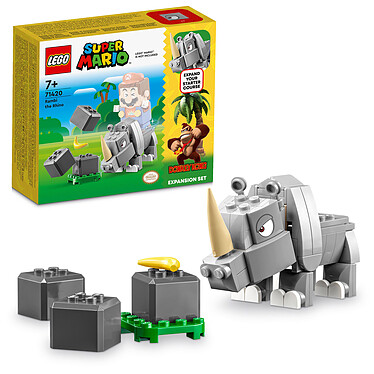 Review LEGO Super Mario 71420 Rambi the Rhino Expansion Set.