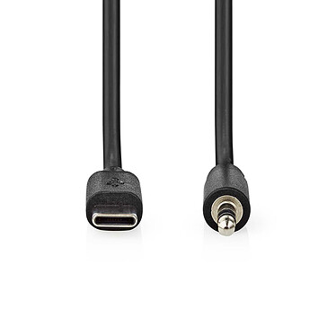 Nota Nedis Adattatore da USB-C a Jack 3,5 mm Nero.