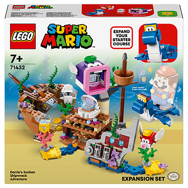 LEGO Super Mario 71432 Set di espansione avventura relitto affondato con Dorrie