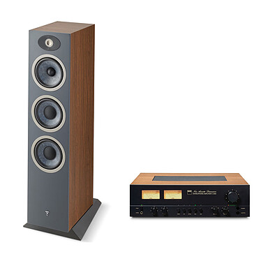 NAD C 3050 (Standard Edition) + Focal Theva N°3 Dark Wood.