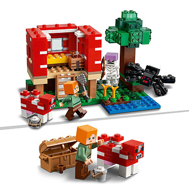 Buy LEGO Minecraft 21179 The Mushroom House.