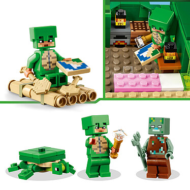 LEGO Minecraft 21254 La casa de la playa de la tortuga . a bajo precio