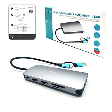Buy i-tec USB-C/Thunderbolt 4 Travel Nano Dock Station 4K HDMI LAN + Power Delivery 100W.