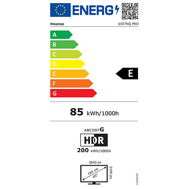 Hisense 65E7NQ Pro + HS2100 pas cher