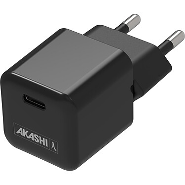 Akashi Chargeur secteur USB-C 30W Origine France Garantie Noir