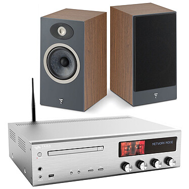 Taga Harmony HTR-1500CD Argent + Focal Theva N°1 Dark Wood