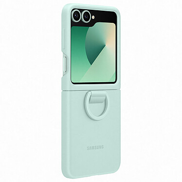 Comprar Funda de silicona Samsung Anillo verde agua Galaxy Z Flip 6.