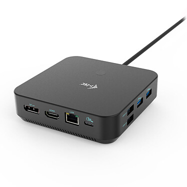 Estación de acoplamiento i-tec USB-C HDMI Dual DP + Power Delivery 100W + Cargador universal 100W.