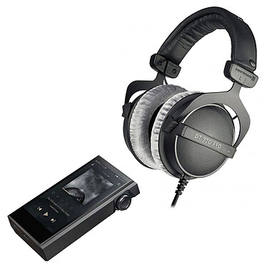 Astell&amp;Kern KANN MAX + Beyerdynamic DT 770 PRO (250 Ohm)[LDLCCONTEXT:Vivi un'esperienza audio ad alta fedeltà ancora più intensa con il lettore audiofilo KANN MAX di Astell&amp;Kern. Questo modello è abbinato alle famose cuffie di monitoraggio chiuse Beyerdynamic DT 770 PRO (250 Ohm).