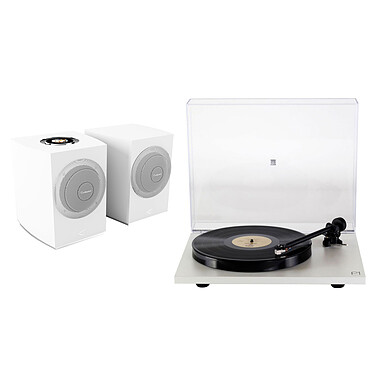 Cabasse Rialto Blanc Satin + Rega Planar 1 Blanc Mat