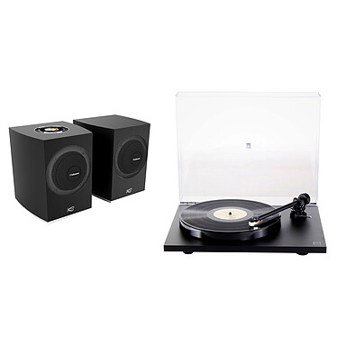 Cabasse Rialto Noir Satin + Rega Planar 1 Noir Mat