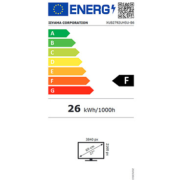 iiyama 27" LED - ProLite XUB2792UHSU-B6 pas cher